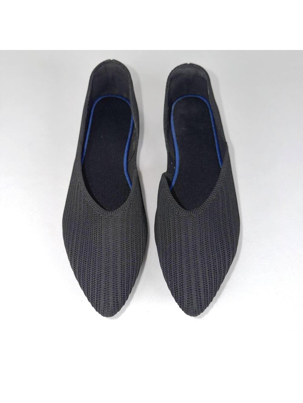 Frank Mully Pointed Toe Black d’Orsay Flats - 9.5